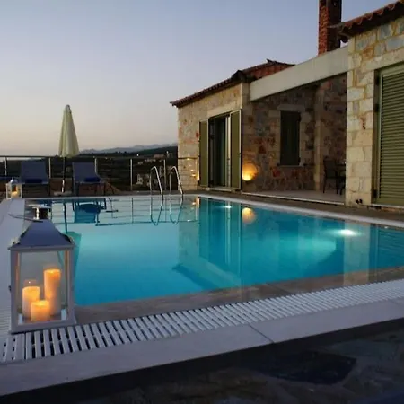 Phaedra, Luxury Private Infinity Pool Sea View Stoupa Villa Exochori